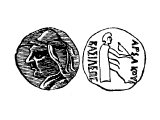 Coin of Arsaces in Parthia